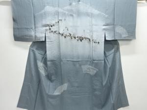 アンティーク　絞り大名行列模様男物長襦袢